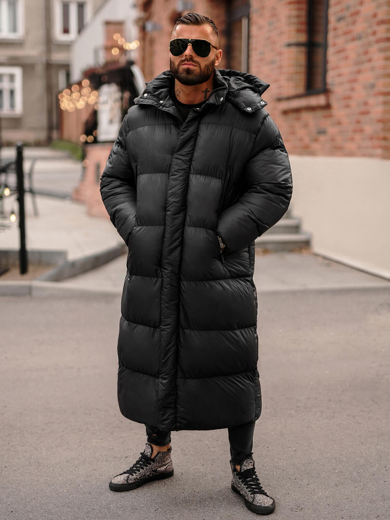 Ανδρικό χειμερινό μπουφάν μαύρο OZONEE O/M3202Z