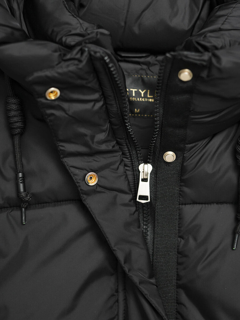 Γυναικείο μπουφάν μαύρο OZONEE JS/16M9188/392