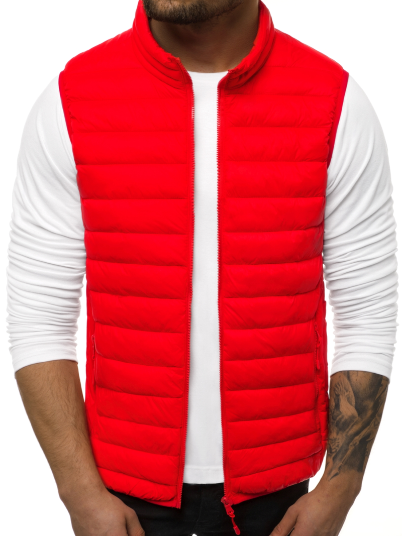 Ανδρικό αμάνικο μπουφάν Κόκκινο OZONEE JS/LY32