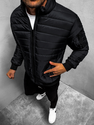 Ανδρικό μπουφάν μαύρο OZONEE JS/MY22Z