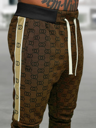 Ανδρικό σετ φόρμας σκούρο-μπεζ OZONEE O/FF5110AB