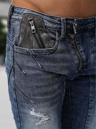 Ανδρικό τζιν παντελόνι mπλε OZONEE NB/MP0045BZ