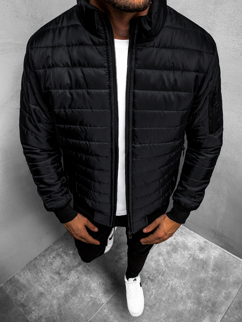 Ανδρικό μπουφάν μαύρο OZONEE JS/MY22Z