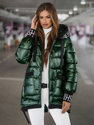 Γυναικείο μπουφάν Πράσινος OZONEE JS/5M3188/238Z