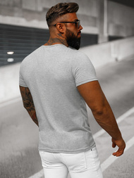 Ανδρικό μπλουζάκι γκρι OZONEE JS/712007Z