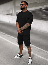 Ανδρικό σετ φόρμας μαύρο OZONEE JS/27C6535/3