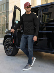 Ανδρικό τζιν παντελόνι Σκούρο μπλε OZONEE O/JK2895AZ