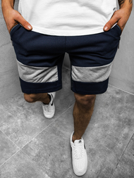 Ανδρικό σόρτς ναυτικό μπλε OZONEE JS/KS2515Z