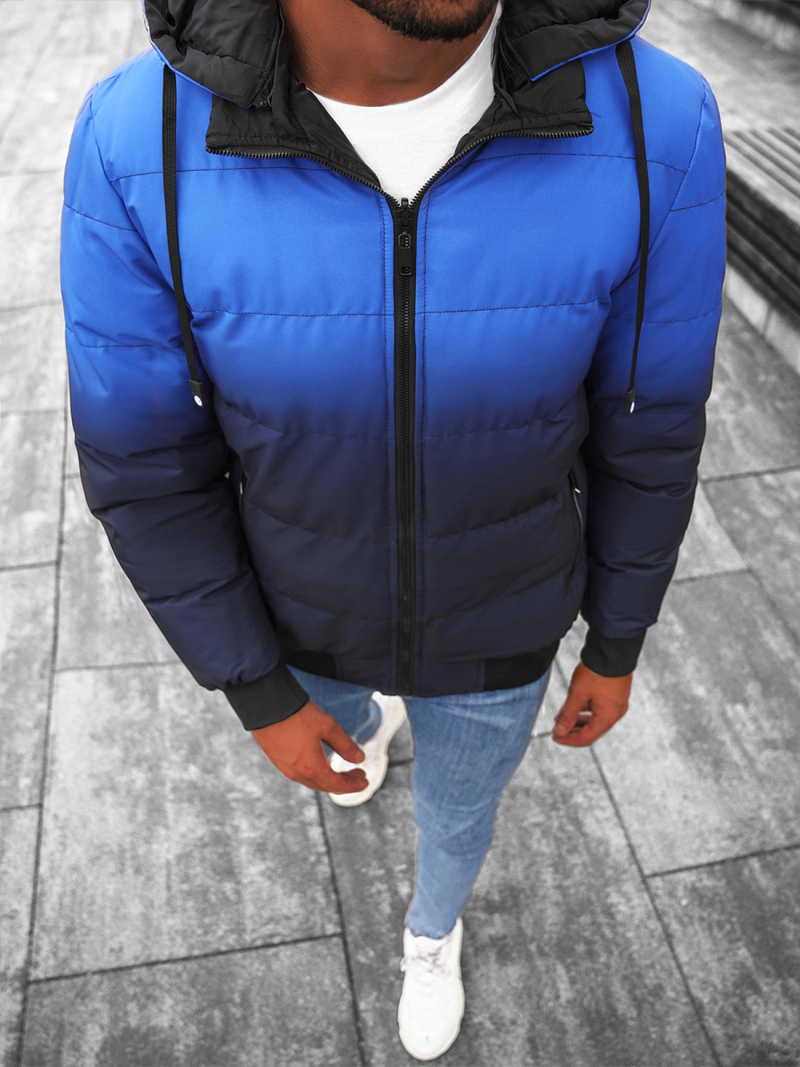 Ανδρικό μπουφάν mπλε/ναυτικό μπλε OZONEE JS/M760/215