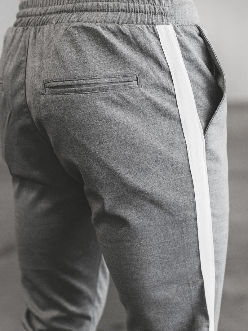 Ανδρικό παντελόνι chino σκούρο-γκρι OZONEE DJ/5529Z