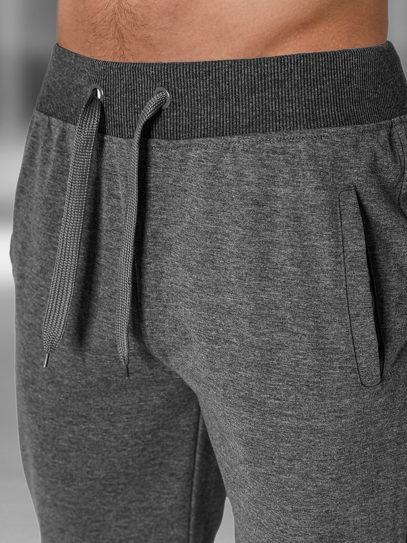 Ανδρικό σόρτς φόρμας γραφίτη OZONEE JS/XW07/5Z