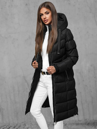 Γυναικείο μπουφάν μαύρο OZONEE JS/M736/392