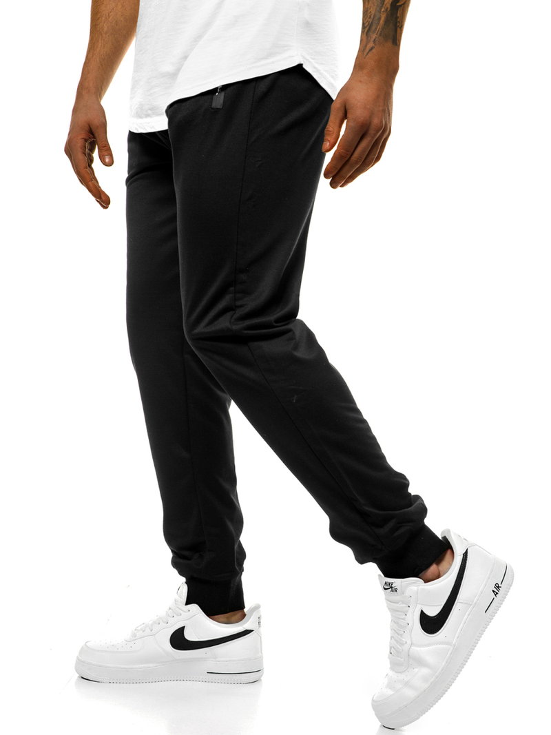 Ανδρικό παντελόνι φόρμας μαύρο JS/XW003S