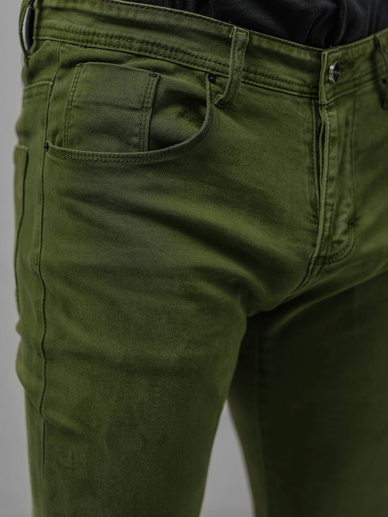 Ανδρικό παντελόνι chino Πράσινος OZONEE NB/MP0160MV