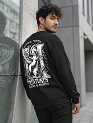 Ανδρικό Φούτερ μαύρο OZONEE JS/65B3919/3Z