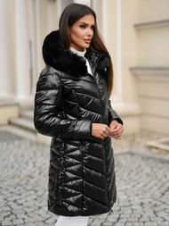 Γυναικείο μπουφάν μαύρο OZONEE JS/16M9100/392Z