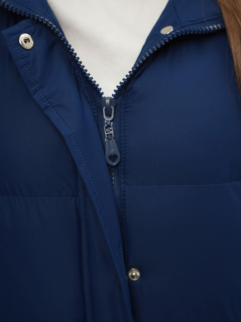 Γυναικείο αμάνικο μπουφάν ναυτικό μπλε OZONEE JS/M728/215