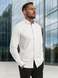 Ανδρικό πουκάμισο λευκό OZONEE V/V180