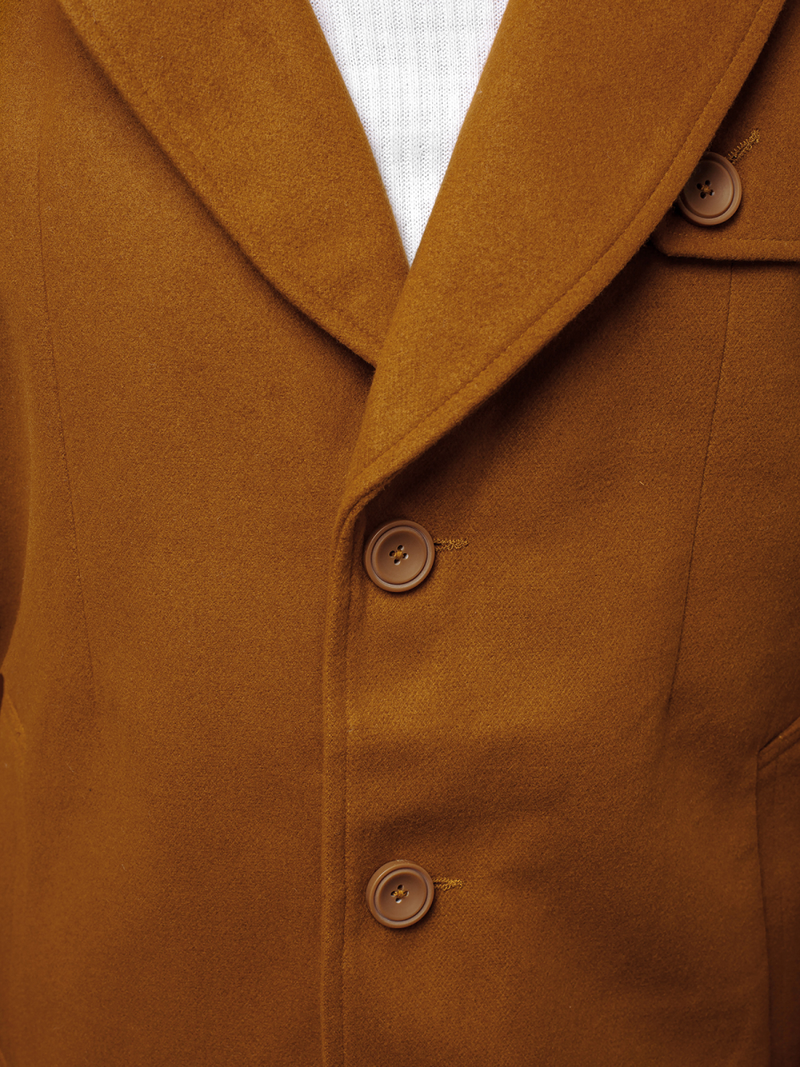 Ανδρικό παλτό κάμελ OZONEE N/5922Z