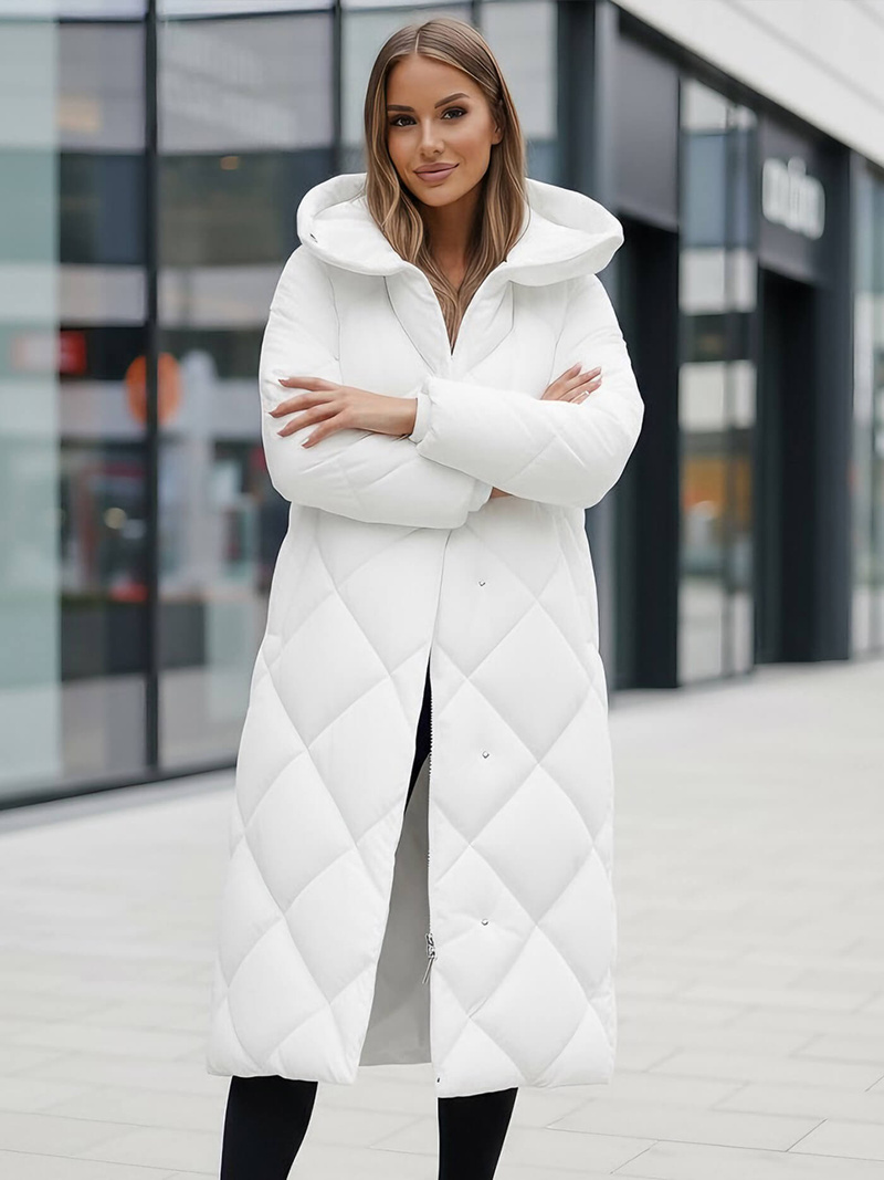 Γυναικείο μπουφάν λευκό OZONEE JS/5M3173/281Z