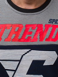 Ανδρικό Φούτερ ναυτικό μπλε OZONEE JS/DD752Z