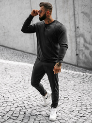 Ανδρικό σετ φόρμας μαύρο OZONEE O/12129