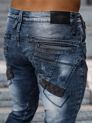 Ανδρικό τζιν παντελόνι mπλε OZONEE NB/MP0045B