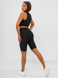 Κοντό μαύρο γυναικείο κολάν OZONEE JS/17K597/3