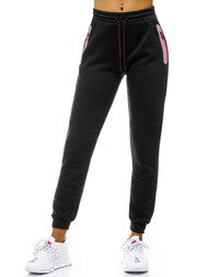 Γυναικείο παντελόνι φόρμας μαύρο OZONEE JS/KSW5006