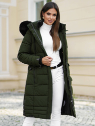 Γυναικείο μπουφάν χακί OZONEE O/W377Z