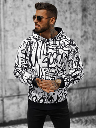 Ανδρικό Φούτερ με kουκούλα λευκό OZONEE JS/8B1151/1