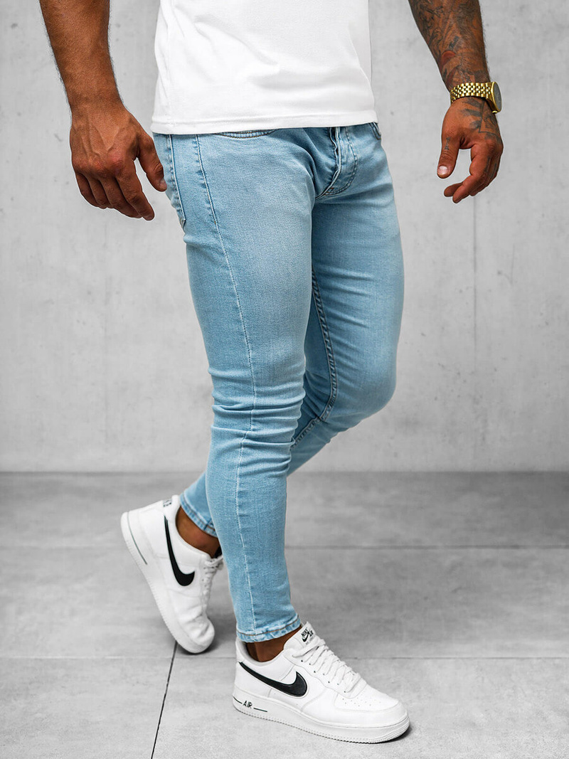 Ανδρικό τζιν παντελόνι μπλε OZONEE O/426SP