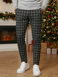 Ανδρικό παντελόνι chino μαύρο OZONEE DJ/5515Z