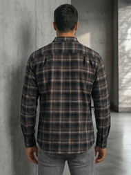 Ανδρικό πουκάμισο ναυτικό μπλε OZONEE V/V177Z