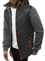 Ανδρικό μπουφάν γραφίτη OZONEE JS/KS2001K