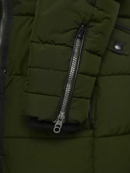 Γυναικείο μπουφάν χακί OZONEE O/W377Z