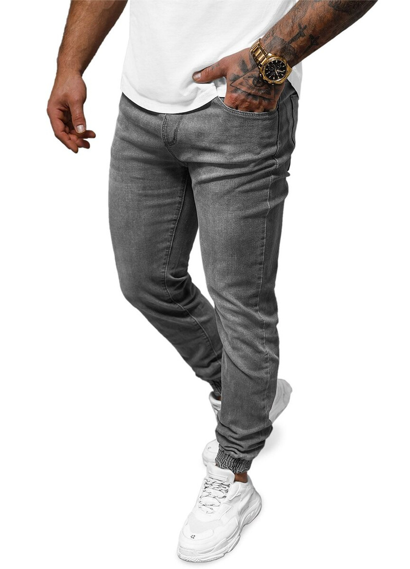 Ανδρικό παντελόνι jogger γραφίτη OZONEE NB/MP0275GC