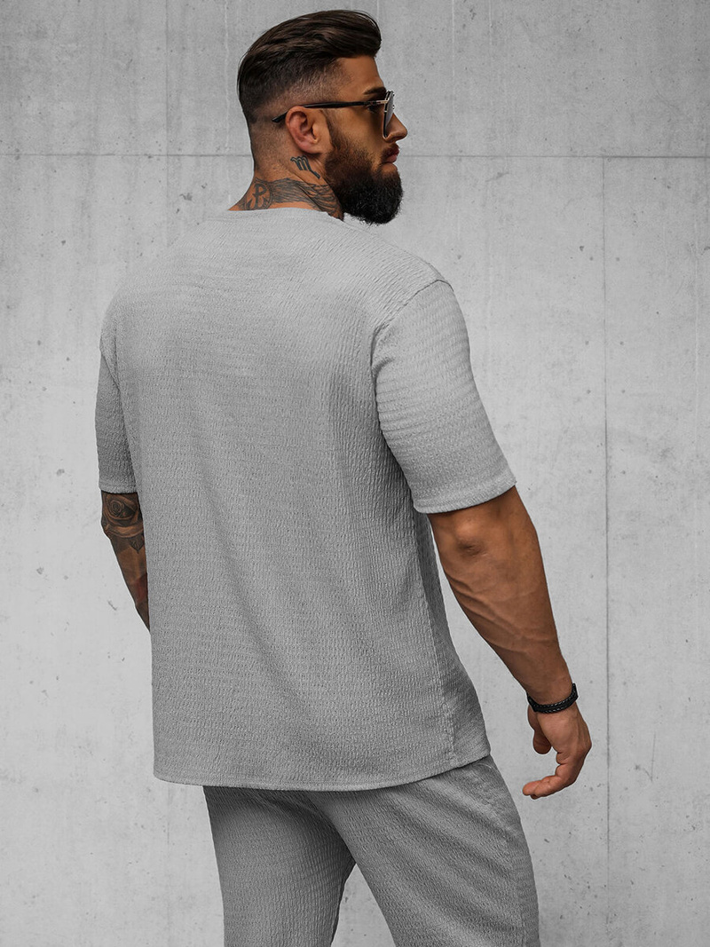 Ανδρικό μπλουζάκι Γκρί OZONEE O/Y960T