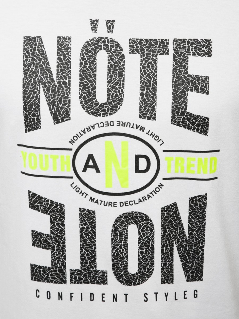 Ανδρικό μπλουζάκι λευκό OZONEE JS/SS10968