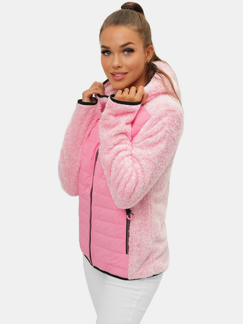 Γυναικείο μπουφάν pοζ OZONEE JS/KSW7001