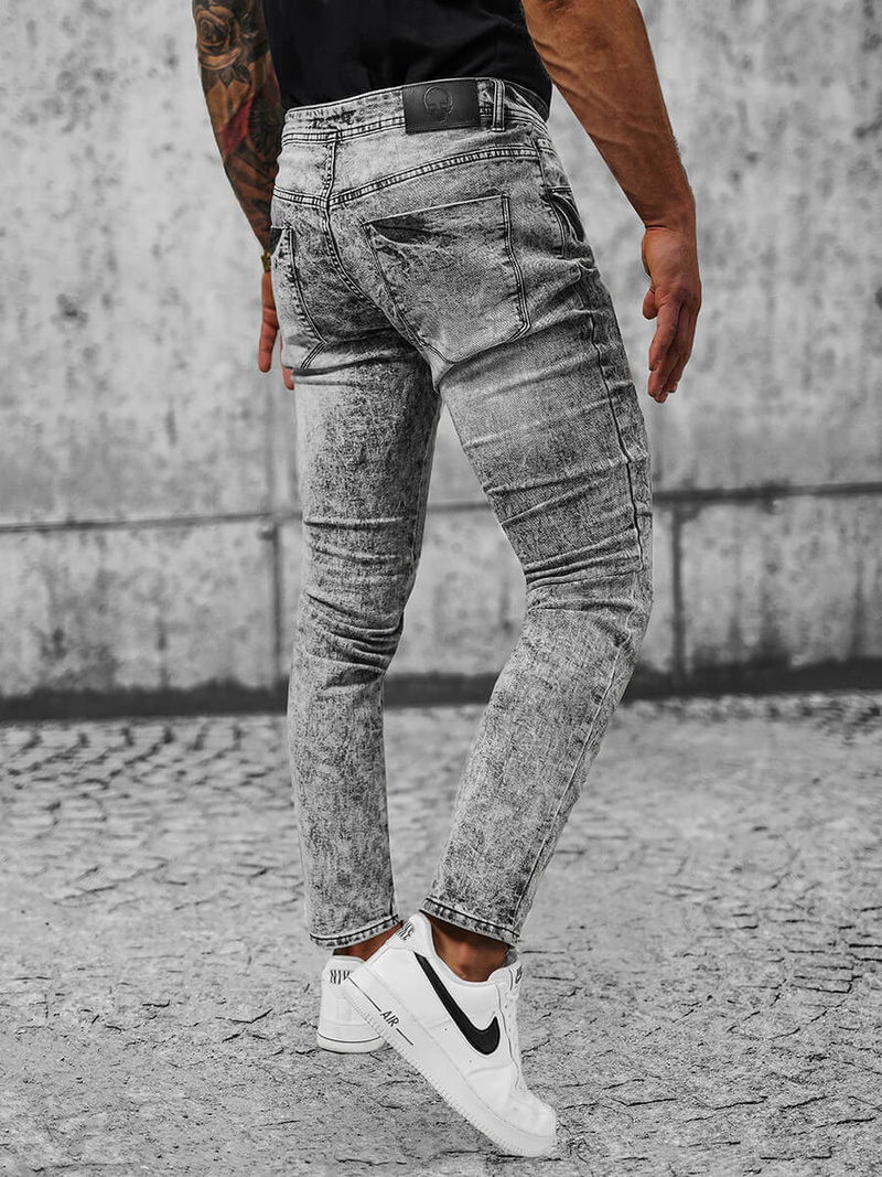 Ανδρικό τζιν παντελόνι mαύρος OZONEE NB/MP0162N