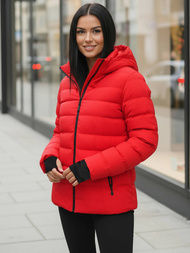 Γυναικείο χειμερινό μπουφάν το κόκκινο OZONEE JS/M769/270