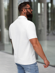 Ανδρική μπλούζα polo λευκό OZONEE NB/MT3142