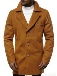 Ανδρικό παλτό κάμελ OZONEE N/5922Z