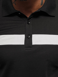 Ανδρική μπλούζα polo μαύρο OZONEE NB/MT3108