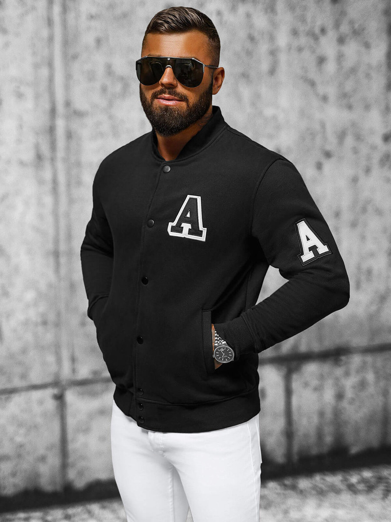 Ανδρικό Φούτερ μαύρο OZONEE NB/MF2020