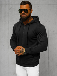 Ανδρικό Φούτερ με Κουκούλα μαύρο OZONEE JS/2008Z