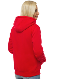 Γυναικείο φούτερ με κουκούλα Κόκκινο OZONEE JS/W03Z