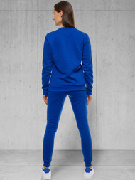 Γυναικεία αθλητική φόρμα μπλε κοβαλτίου OZONEE 03