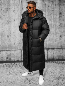 Ανδρικό χειμερινό μπουφάν μαύρο OZONEE O/M3202